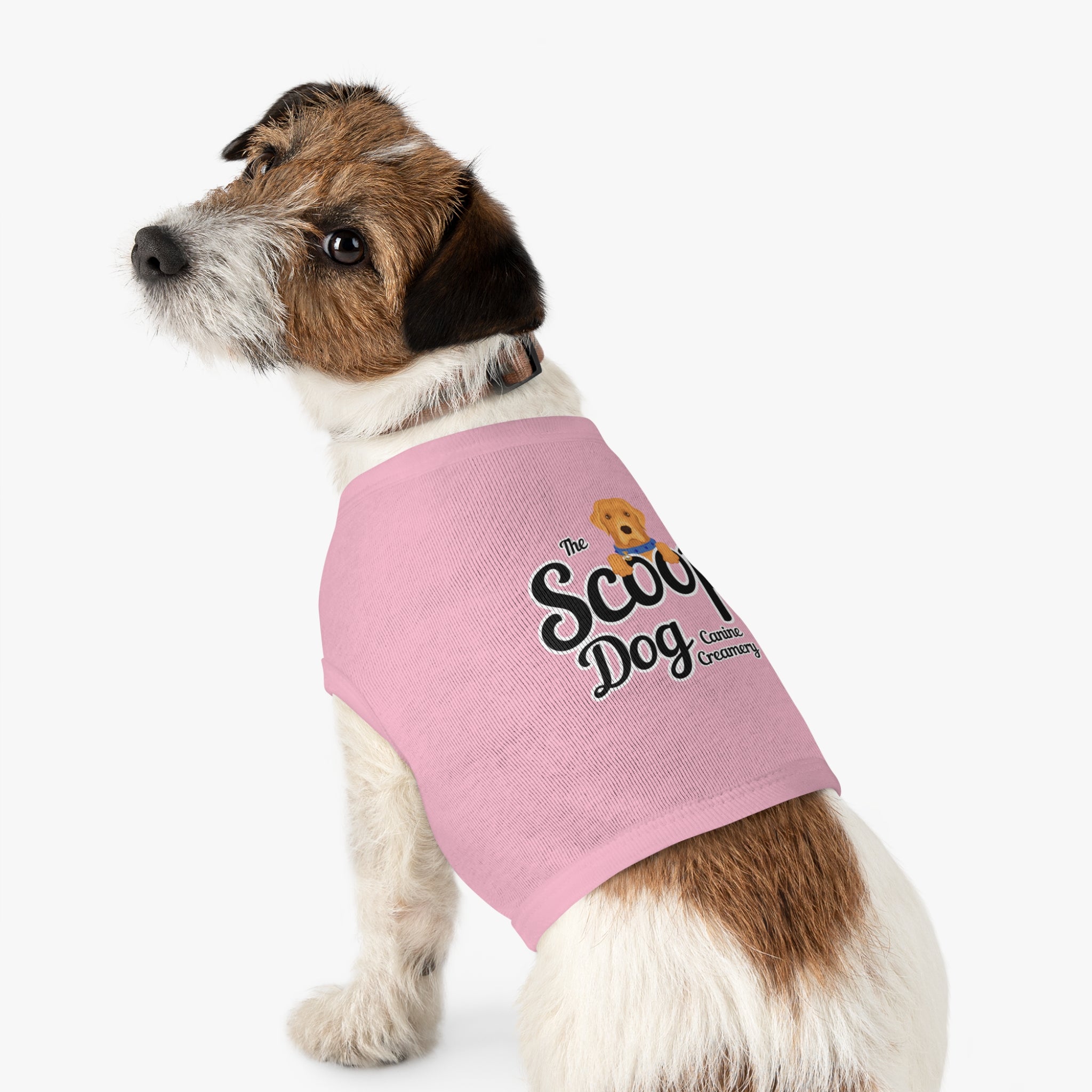 Pet Tank Top - "The Scoop Dog" Canine Creamery Graphic