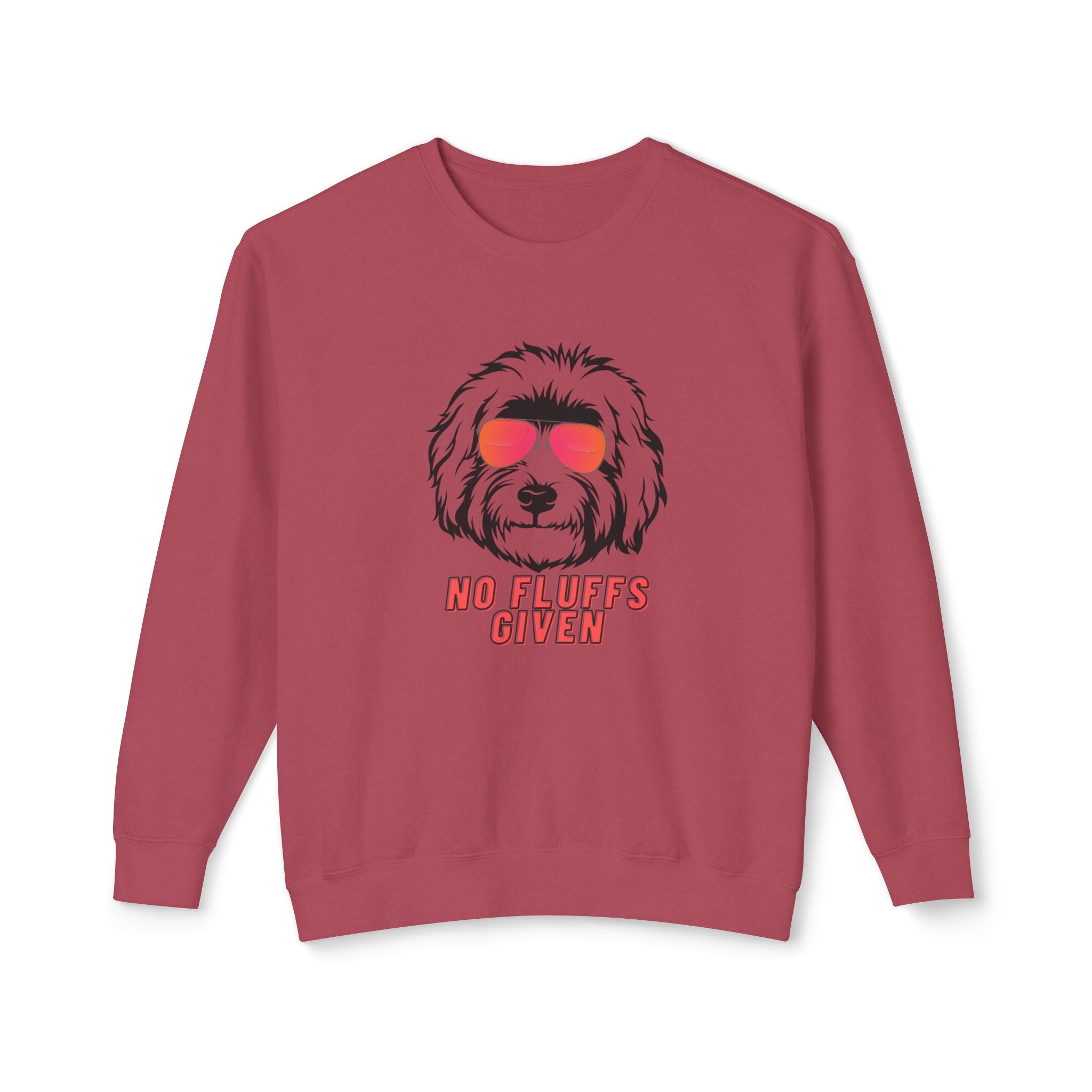 No Fluffs Given Sweatshirt – Funny Dog Crewneck for Pet Lovers