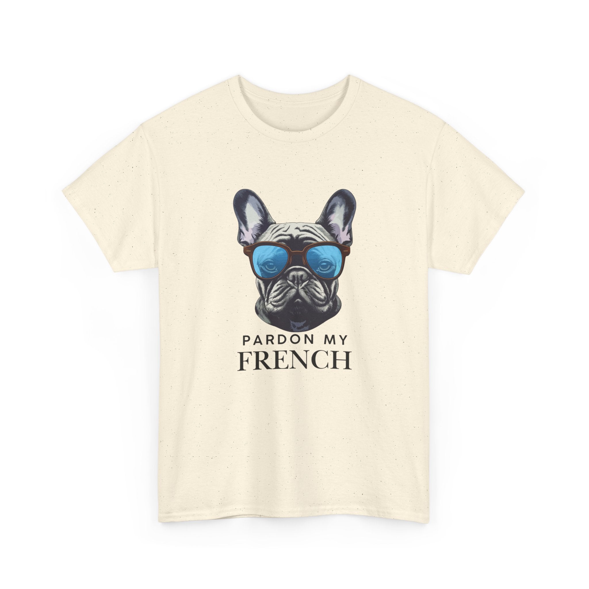 French Bulldog Tee - "Pardon My French" Sunglasses Dog Graphic Shirt