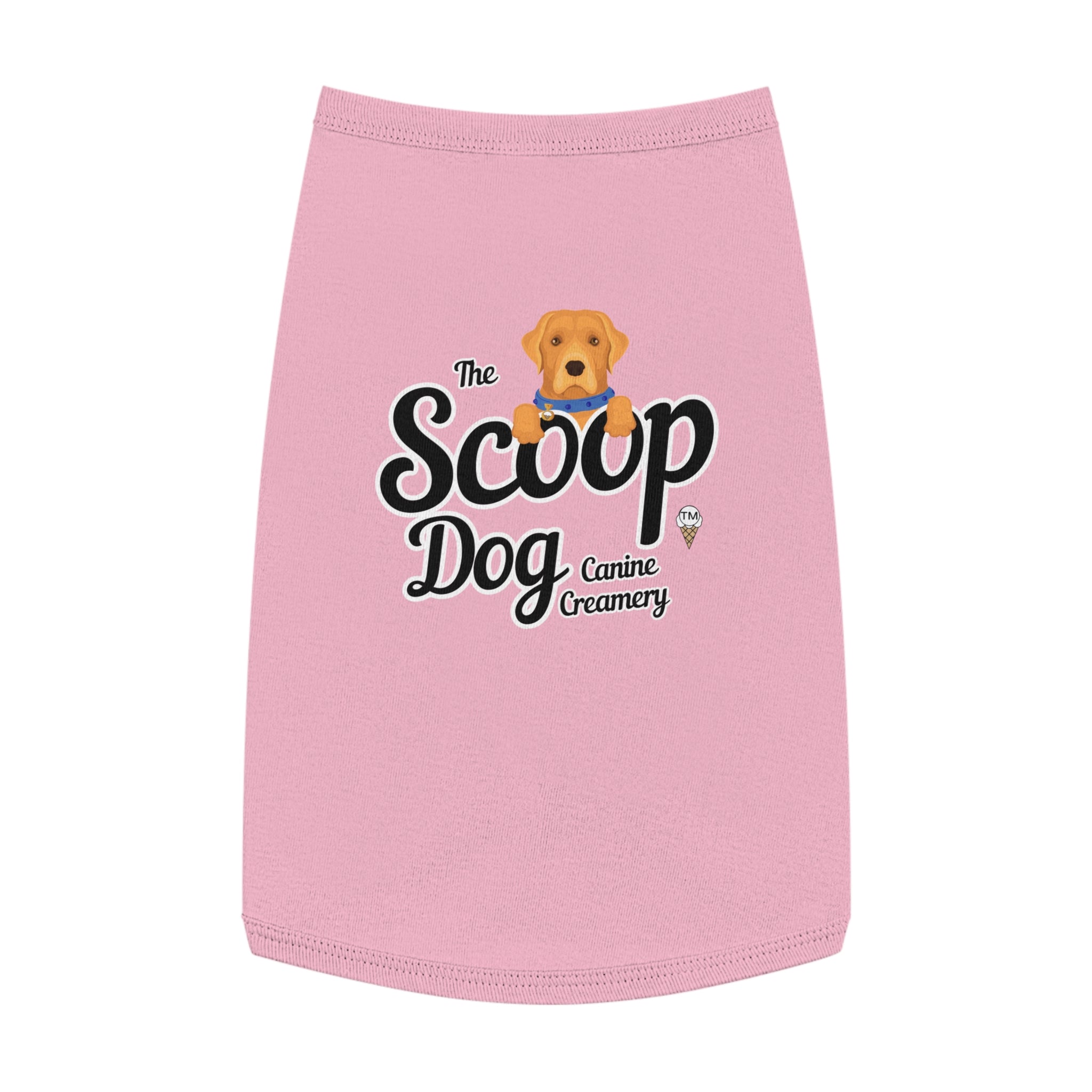 Pet Tank Top - "The Scoop Dog" Canine Creamery Graphic