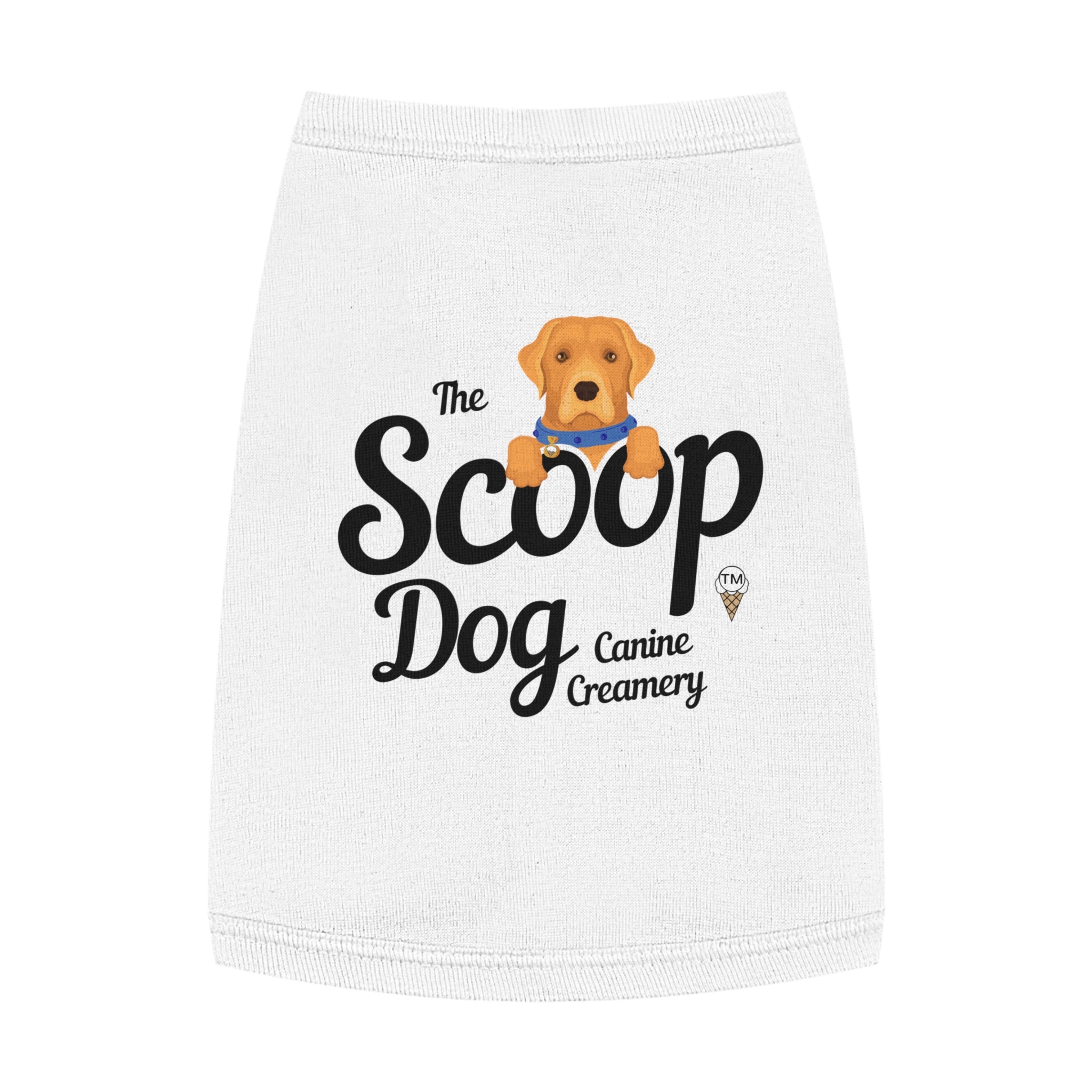 Pet Tank Top - "The Scoop Dog" Canine Creamery Graphic