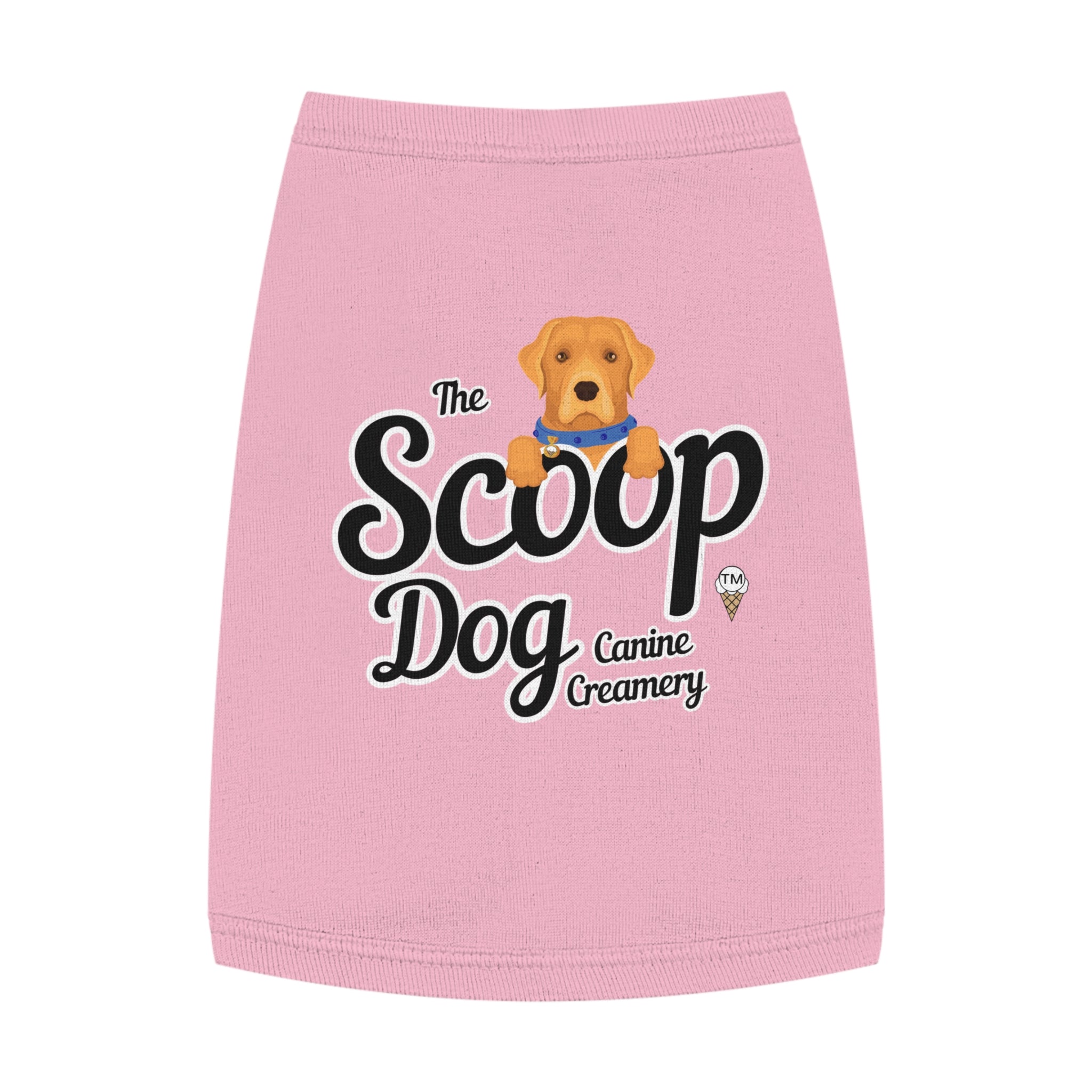 Pet Tank Top - "The Scoop Dog" Canine Creamery Graphic