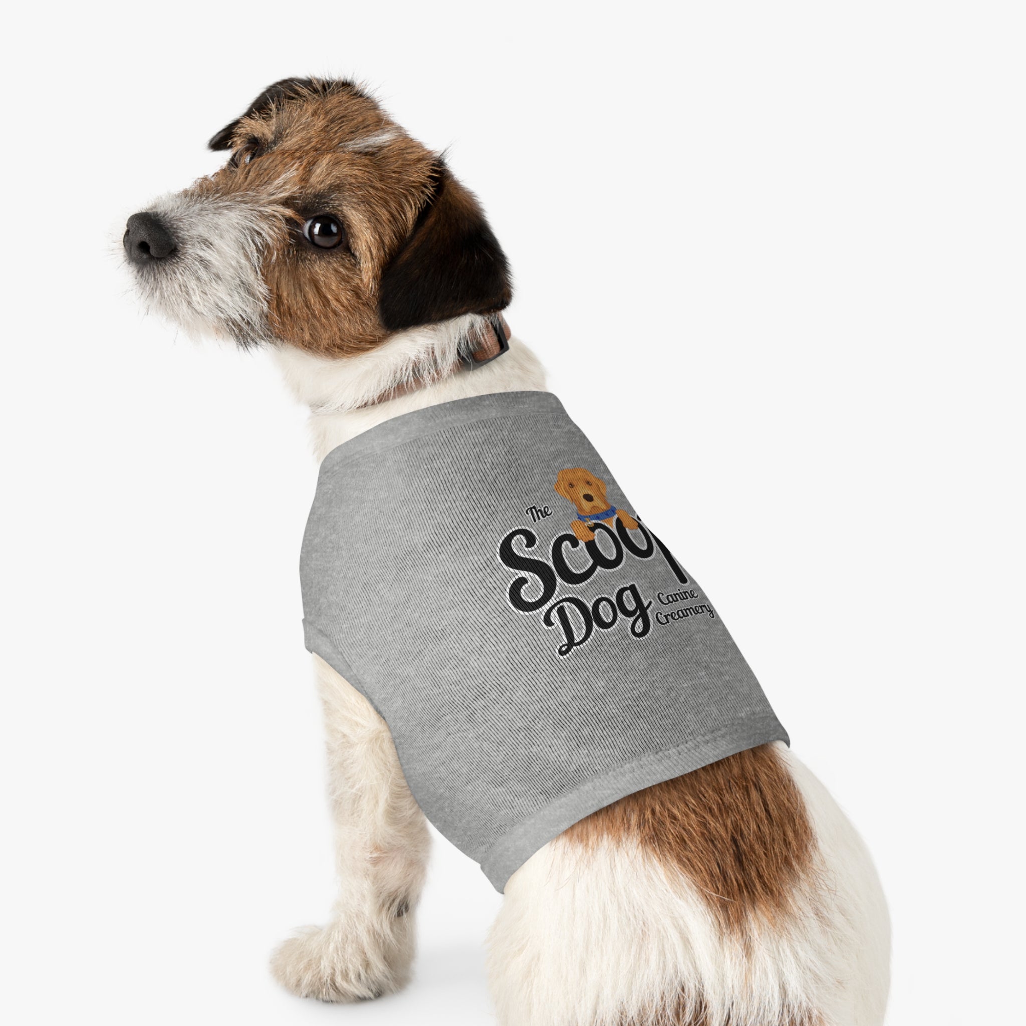 Pet Tank Top - "The Scoop Dog" Canine Creamery Graphic