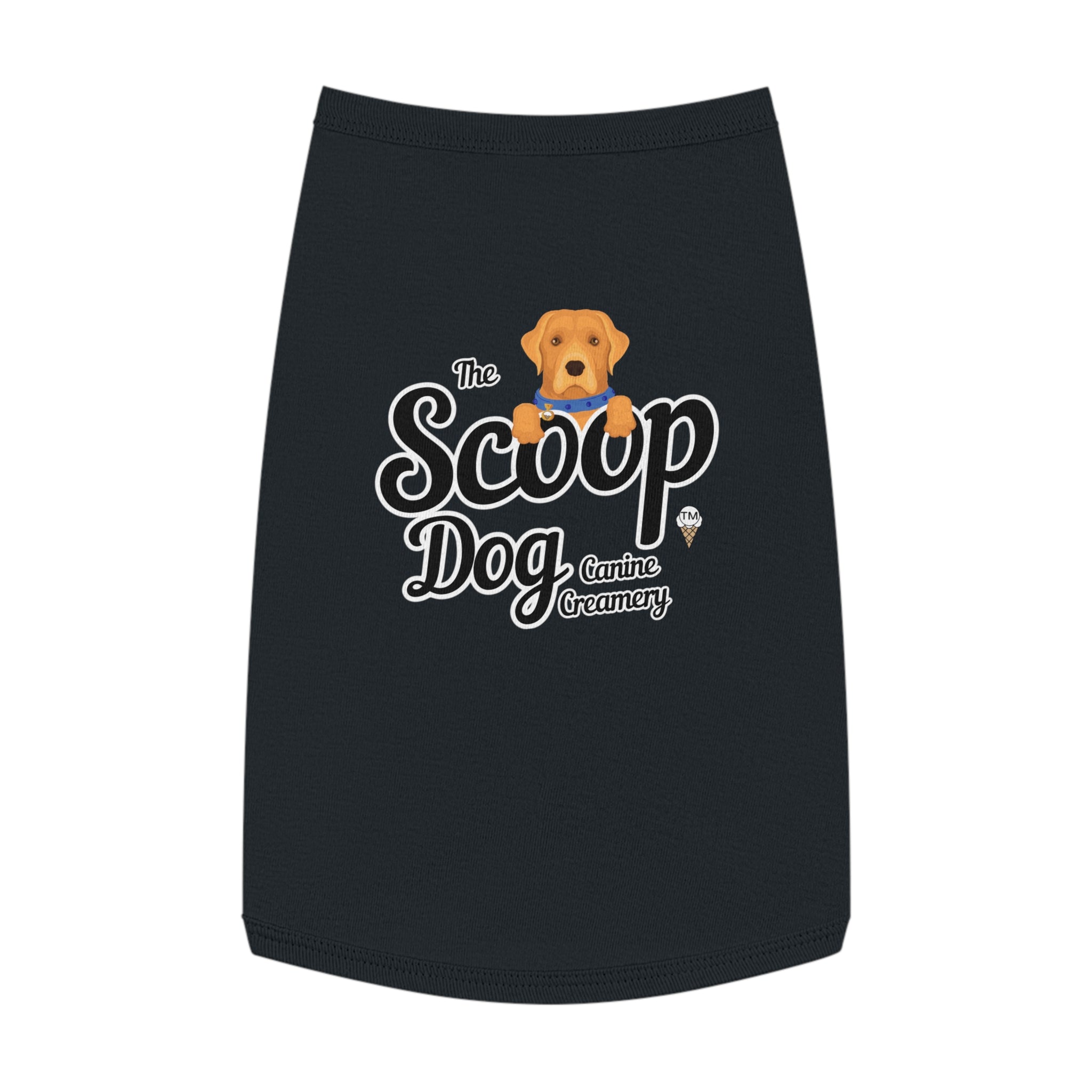 Pet Tank Top - "The Scoop Dog" Canine Creamery Graphic