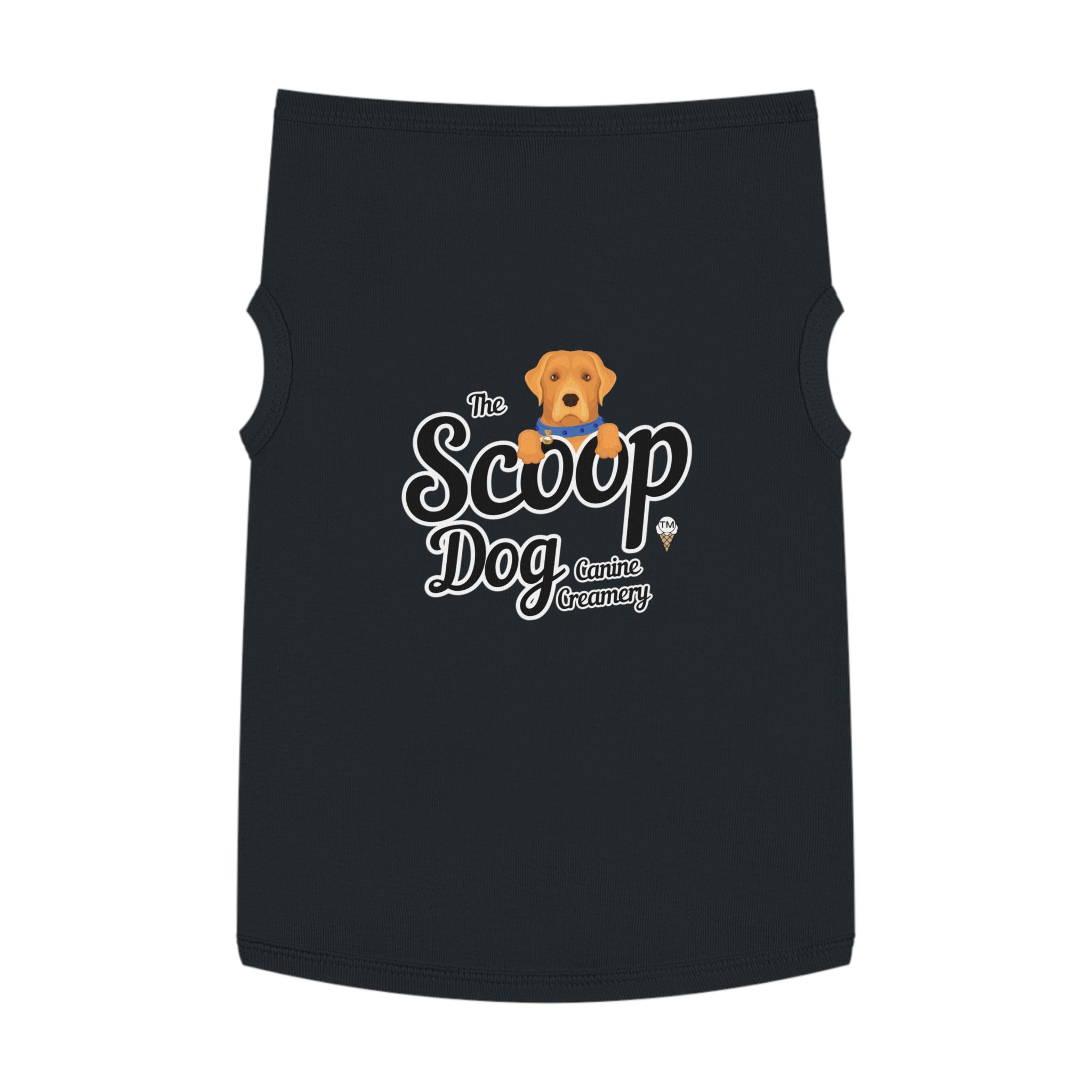 Pet Tank Top - "The Scoop Dog" Canine Creamery Graphic