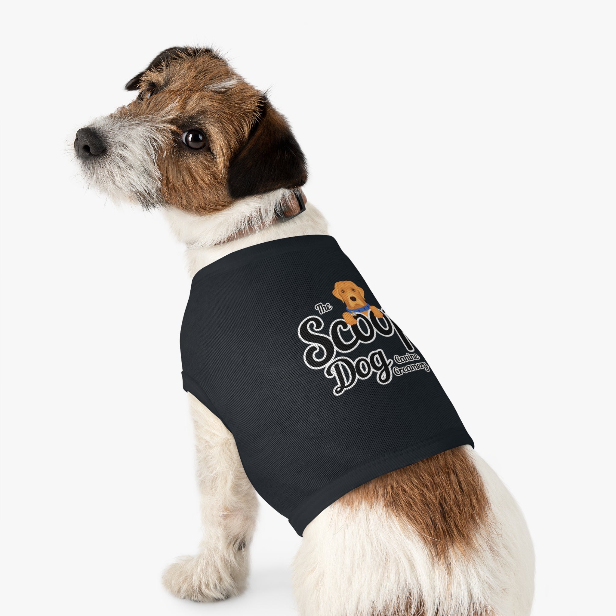 Pet Tank Top - "The Scoop Dog" Canine Creamery Graphic