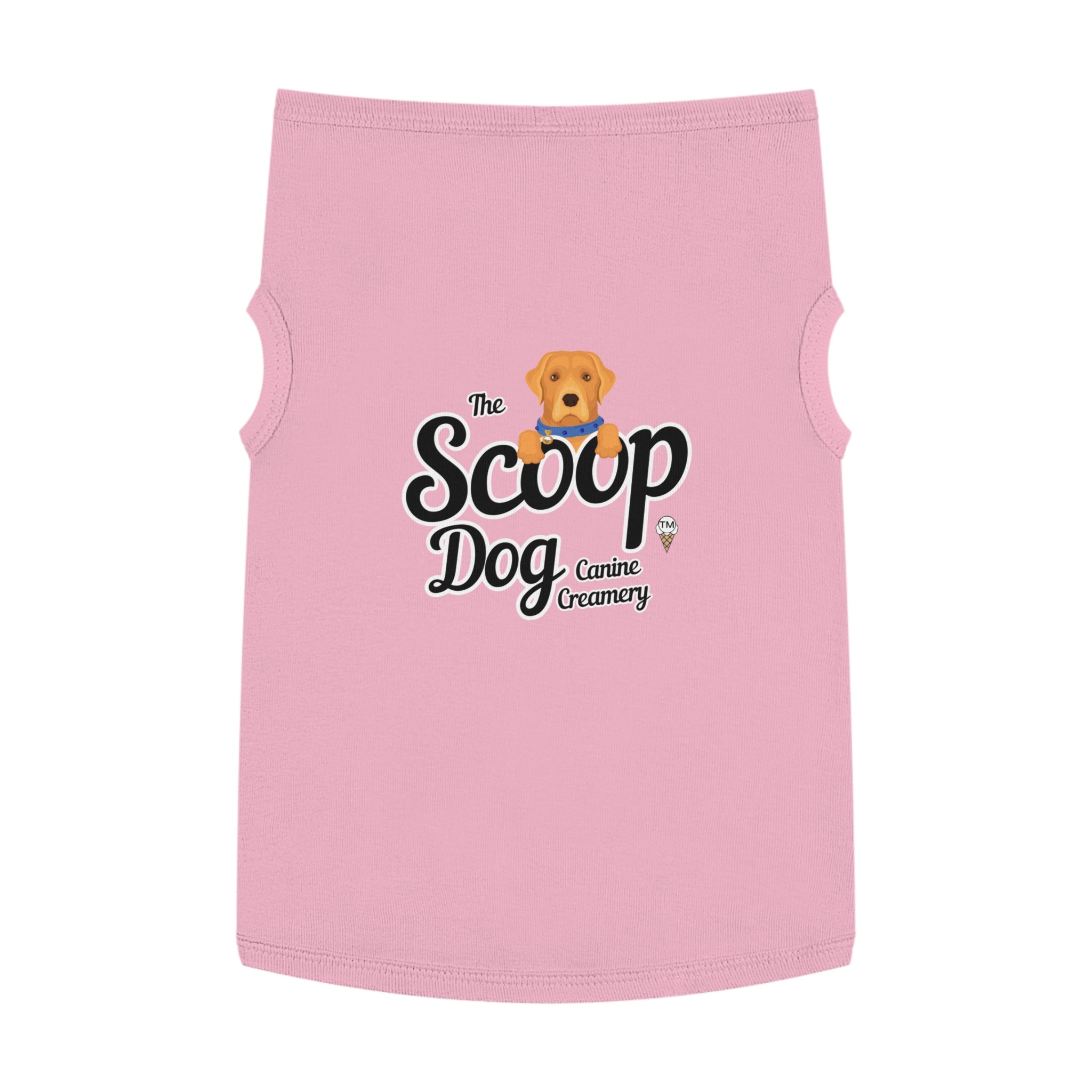 Pet Tank Top - "The Scoop Dog" Canine Creamery Graphic