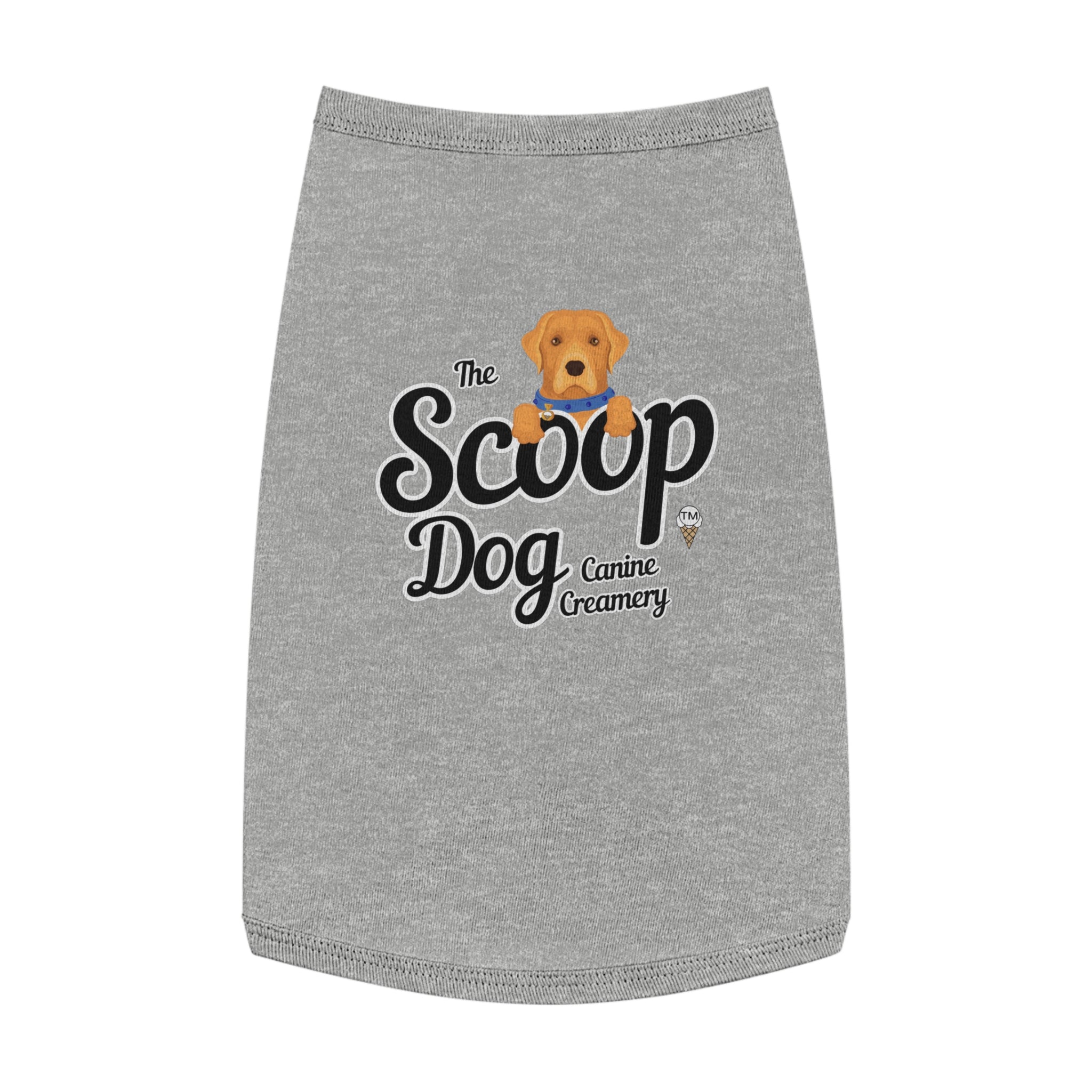 Pet Tank Top - "The Scoop Dog" Canine Creamery Graphic