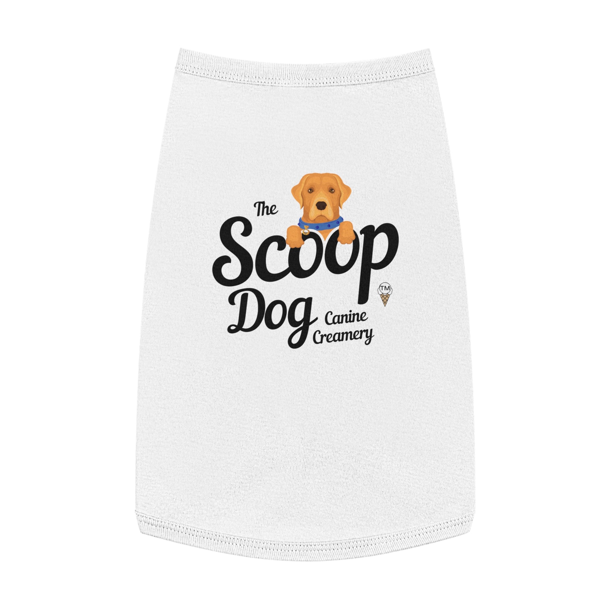 Pet Tank Top - "The Scoop Dog" Canine Creamery Graphic