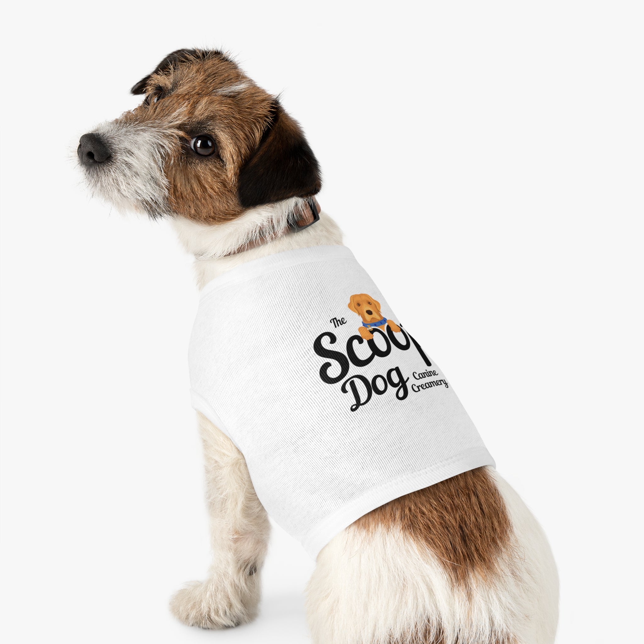 Pet Tank Top - "The Scoop Dog" Canine Creamery Graphic